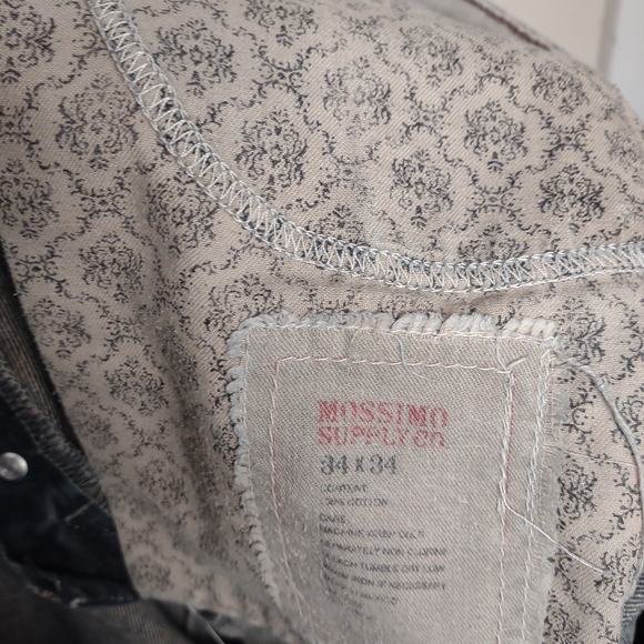 Mossimo Denim jeans, 34x34, dark wash w/ fade - Picture 10 of 12